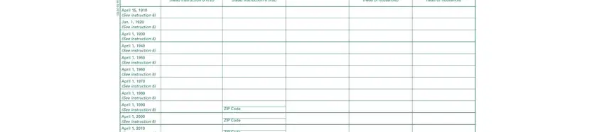 Part 3 of BC-600 form - census year columns and address locator fields