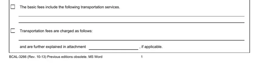 BCAL Rev  Previous editions, The basic fees include the, and  if applicable inside afc resident care