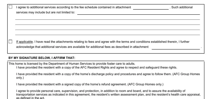 Writing part 4 of afc resident care