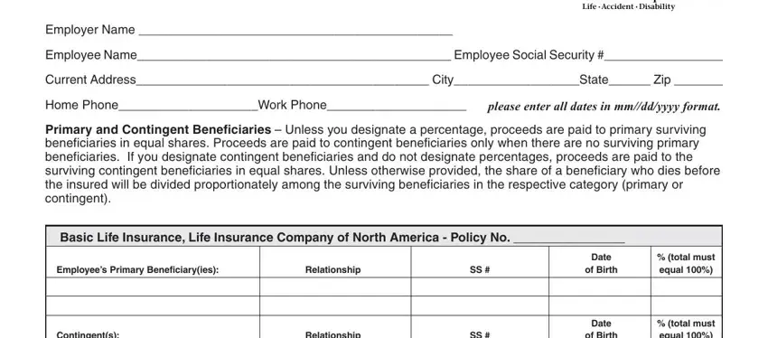 Simple tips to fill in cigna life insurance beneficiary part 1