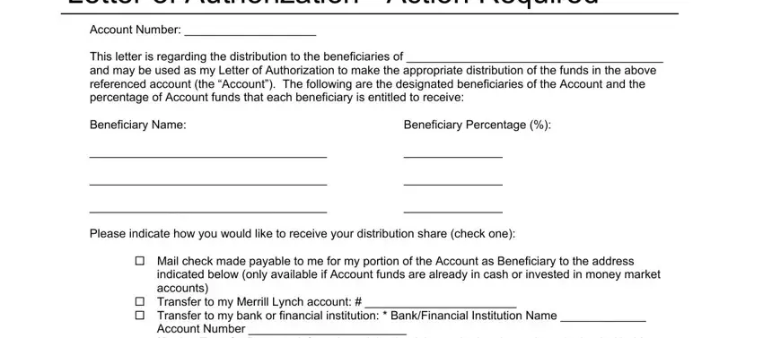 The right way to fill in letter of beneficiary part 1