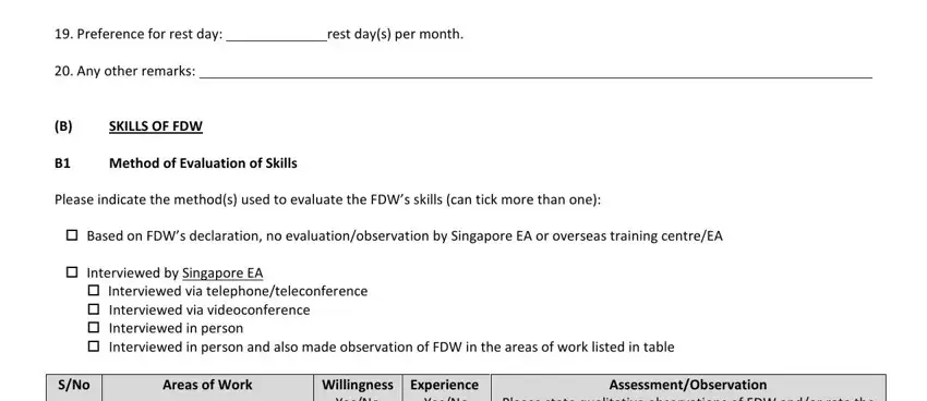 Tips to fill out fdw bio data form stage 3
