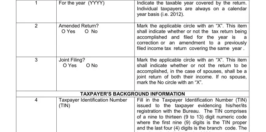 Tips on how to fill in annual income tax return form stage 1