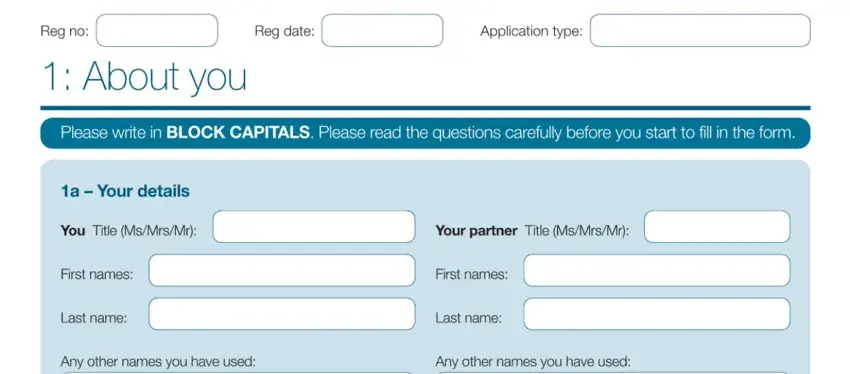 Birmingham Housing form household members section
