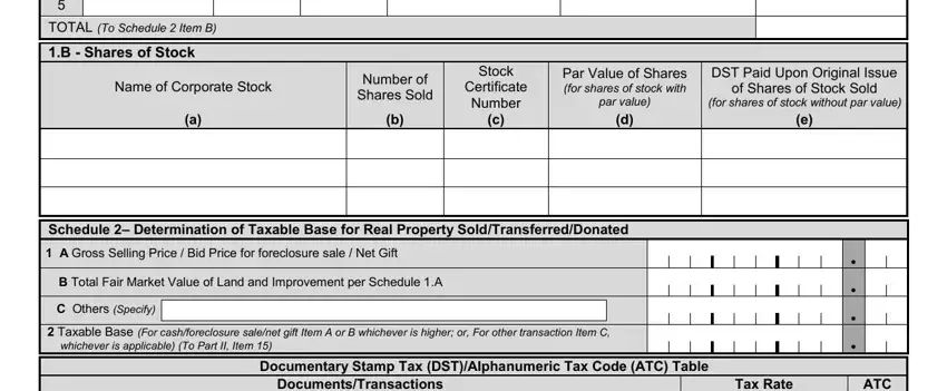 Stage number 5 in filling in bir form 2000 ot excel