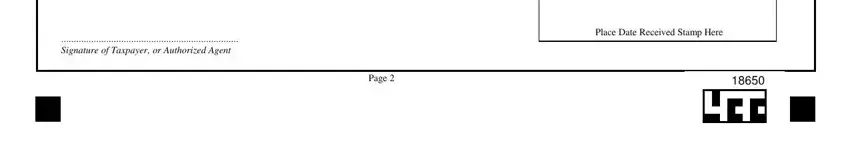 Signature and declaration section at the bottom of the BIR 440 EMO form