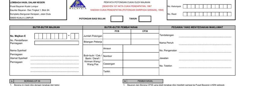 The best way to fill in cp39 form stage 1