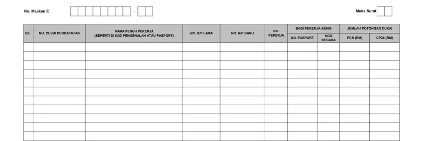 Part number 2 of completing cp39 form