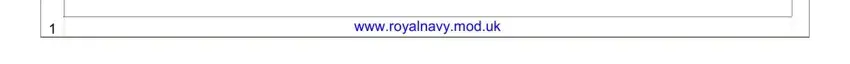 Personal details fields of the British Army form