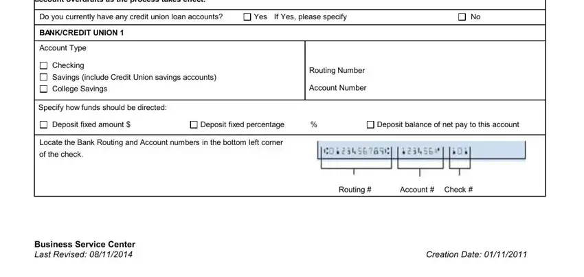 Entering bank account details and net pay allocation in the mta today tens payroll authorization