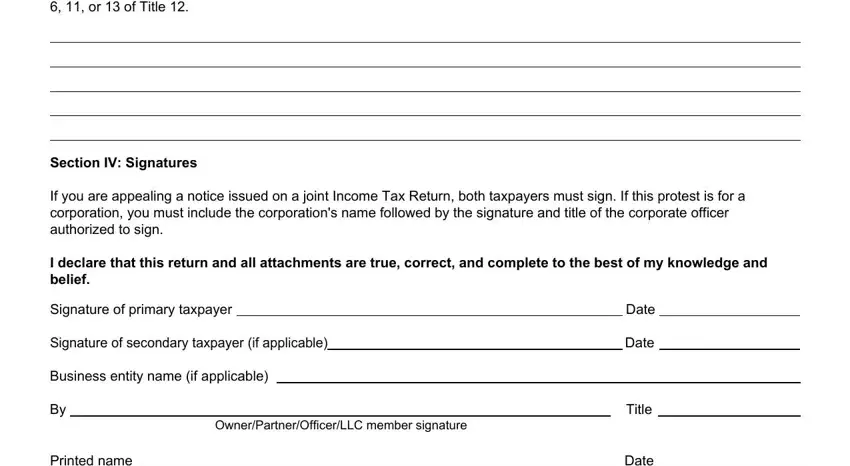 Filling out segment 2 of C 245 Carolina Form