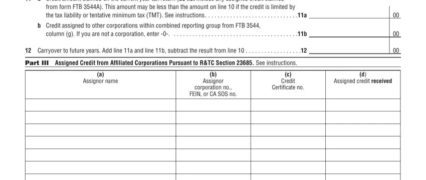 California Form 3541 ≡ Fill Out Motion Picture Tax Credit