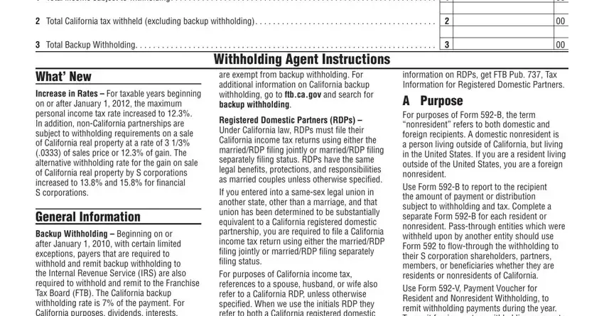 Filling out segment 2 of grantor