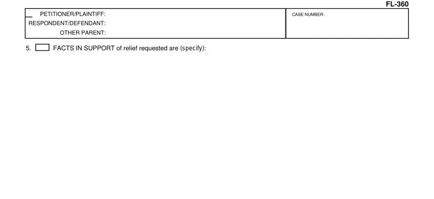 Filling out section 4 in fl360