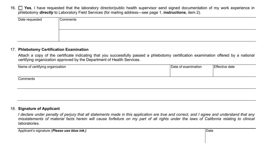 Tips on how to fill in California Form Lab 182 portion 5