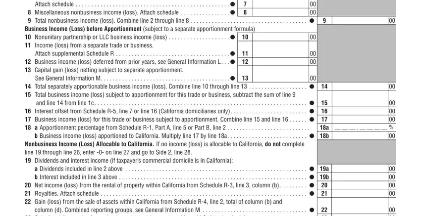 ca sch r instructions writing process detailed (step 2)