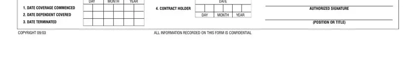Stage number 3 in submitting fillable dental claim form