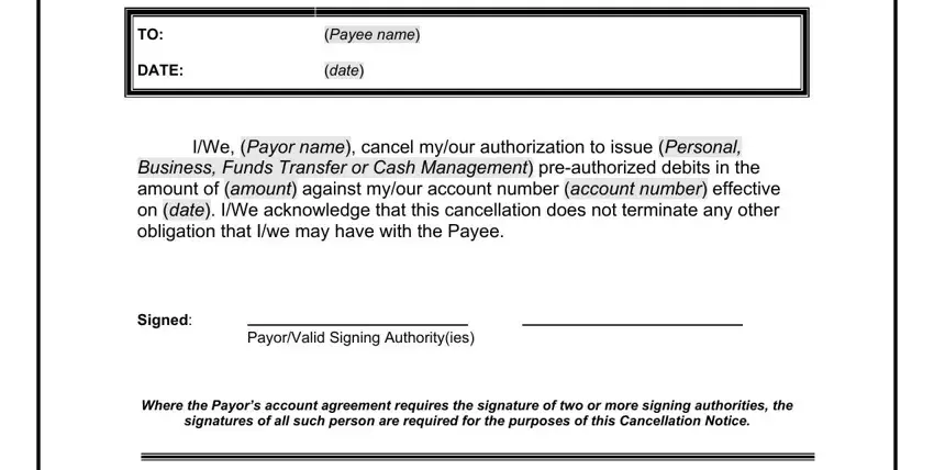 Simple tips to fill in pdf filler cancel portion 1