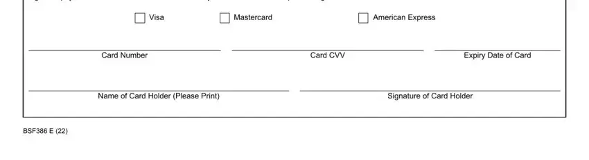 Stage no. 1 for filling out canpass