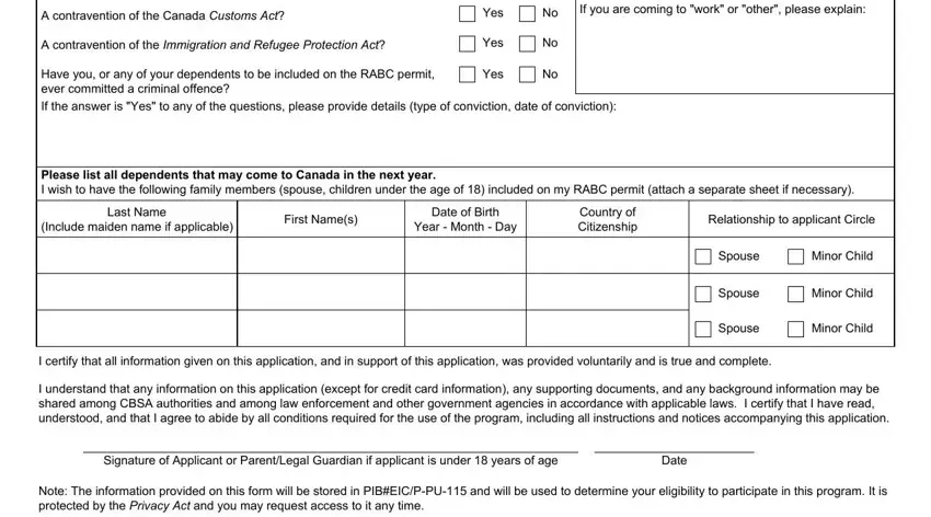 Date of Birth, Yes, and First Names in canpass