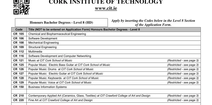 wwwcitie, Software Development, and of the Application Form inside cao handbook 2021 pdf