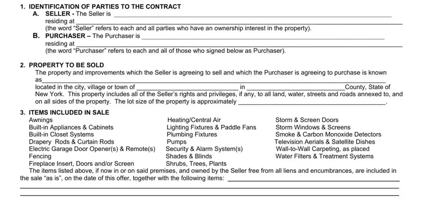 Part no. 1 for submitting blank mls listing form