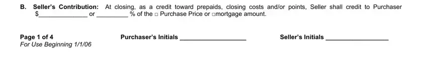 blank mls listing form completion process shown (portion 3)