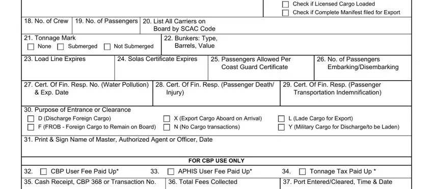 How to fill out CBP Form 1300 instructions stage 2
