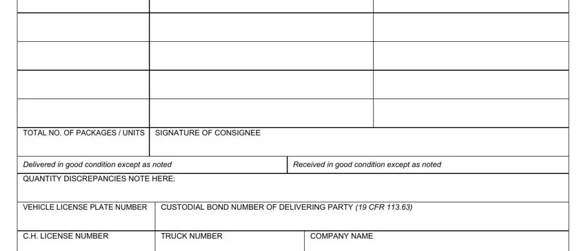 Tips to fill out customs form 6043 part 2