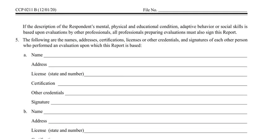 Filling out section 4 in ccp 0211 a form pdf