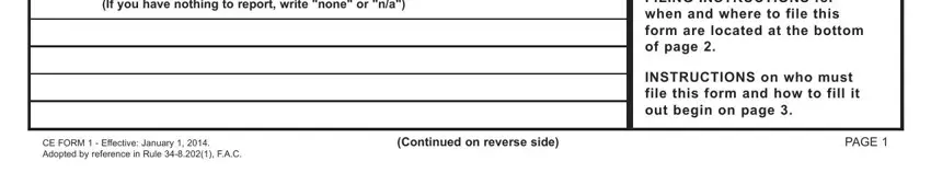 CE Form 1 Part C - Real Property and Filing Instructions