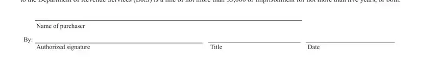 Stage # 2 of completing exempt connecticut conn