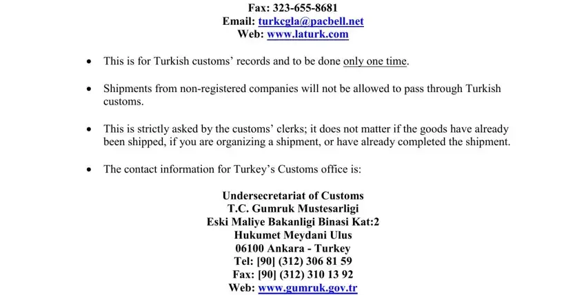Final review of the completed certificate of origin form