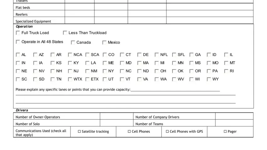 Final review checklist for the ceva carrier packet