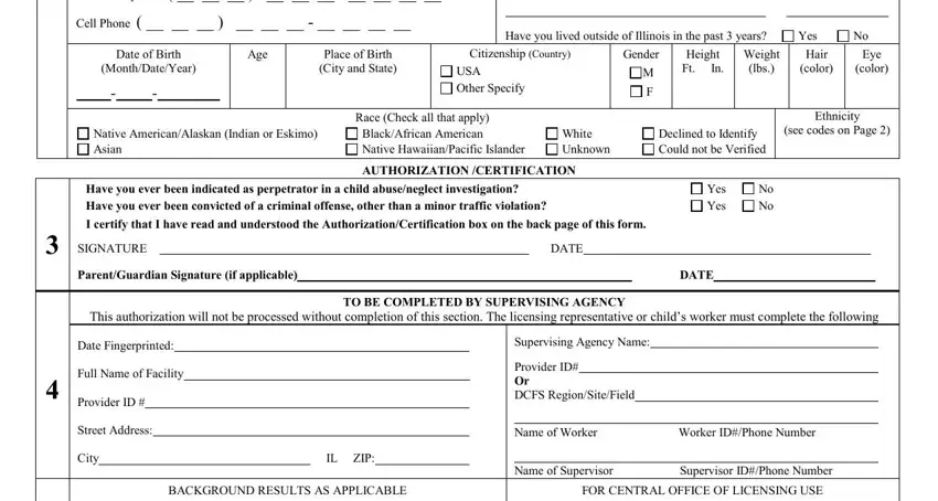 Part number 2 of submitting dcfs 718 b