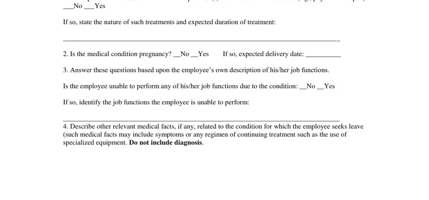 Completing Section III fields in cigna fmla form