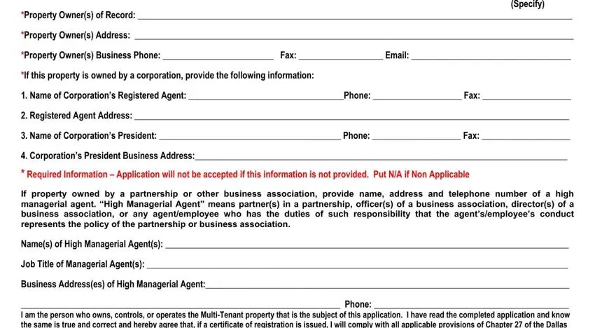 Applicants Address, Zip Code, and Required Information fields in the CK Registration Form