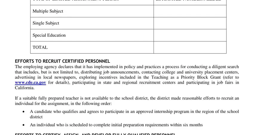 Part number 5 of submitting cl declaration qualified