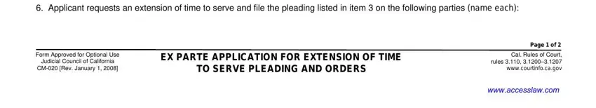 pleading application template writing process described (part 3)