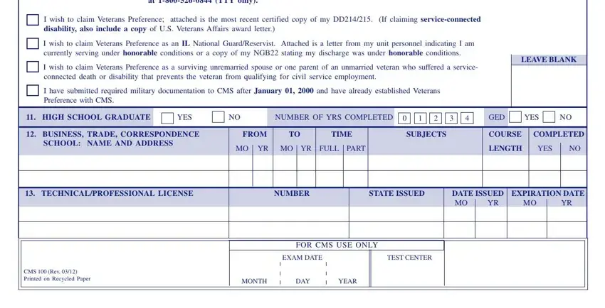 Writing segment 2 of cms 100 application 2021