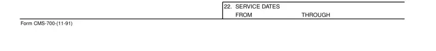 Stage number 3 for filling out human cms 700 form