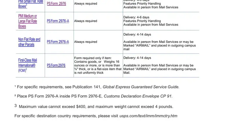 Filling in cn22 customs declaration fields part 2