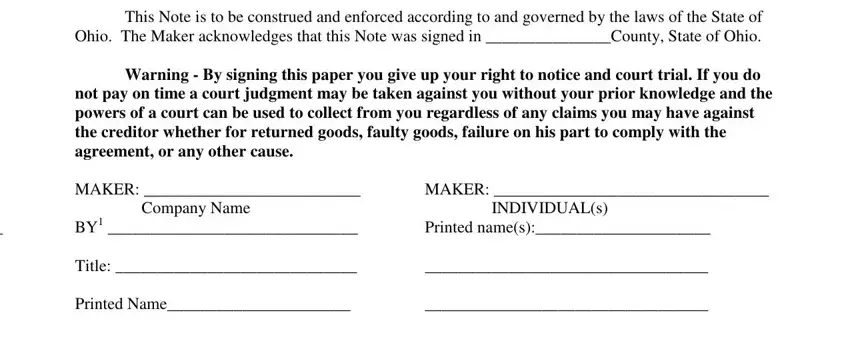 Cognovit Note Form ≡ Fill Out Printable PDF Forms Online