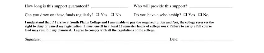 Local Address while attending SPC, Local Address while attending SPC, and Local Address while attending SPC inside South Plains College Application Form 