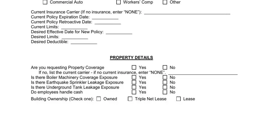 Stage no. 2 of filling in erie commercial driver questionnaire