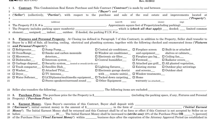 Filling in part 1 of chicago real association form