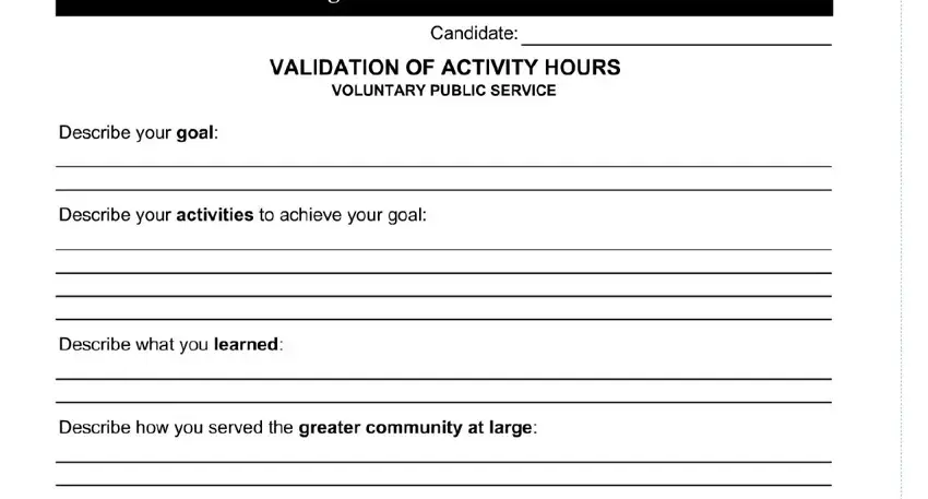 Part number 4 for submitting congressional award record