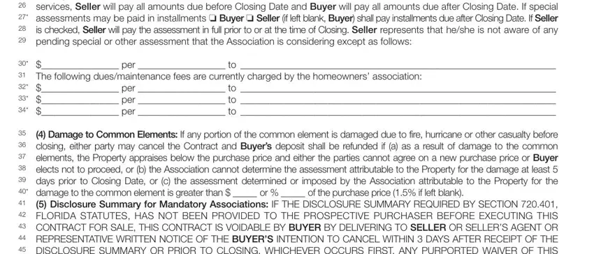 Filling out comprehensive rider to residential contract stage 5