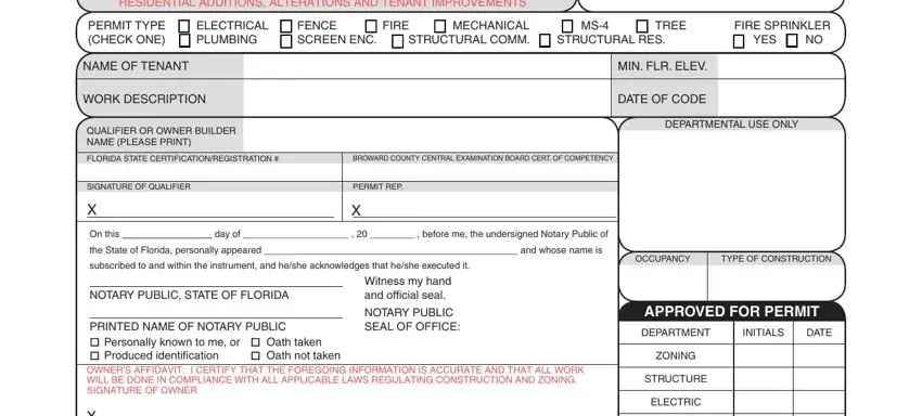 Coral permit application form stage 2 - permit type and project details