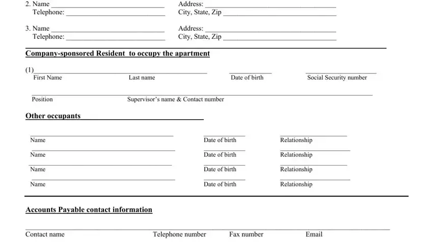 corporate application for housing conclusion process shown (part 2)